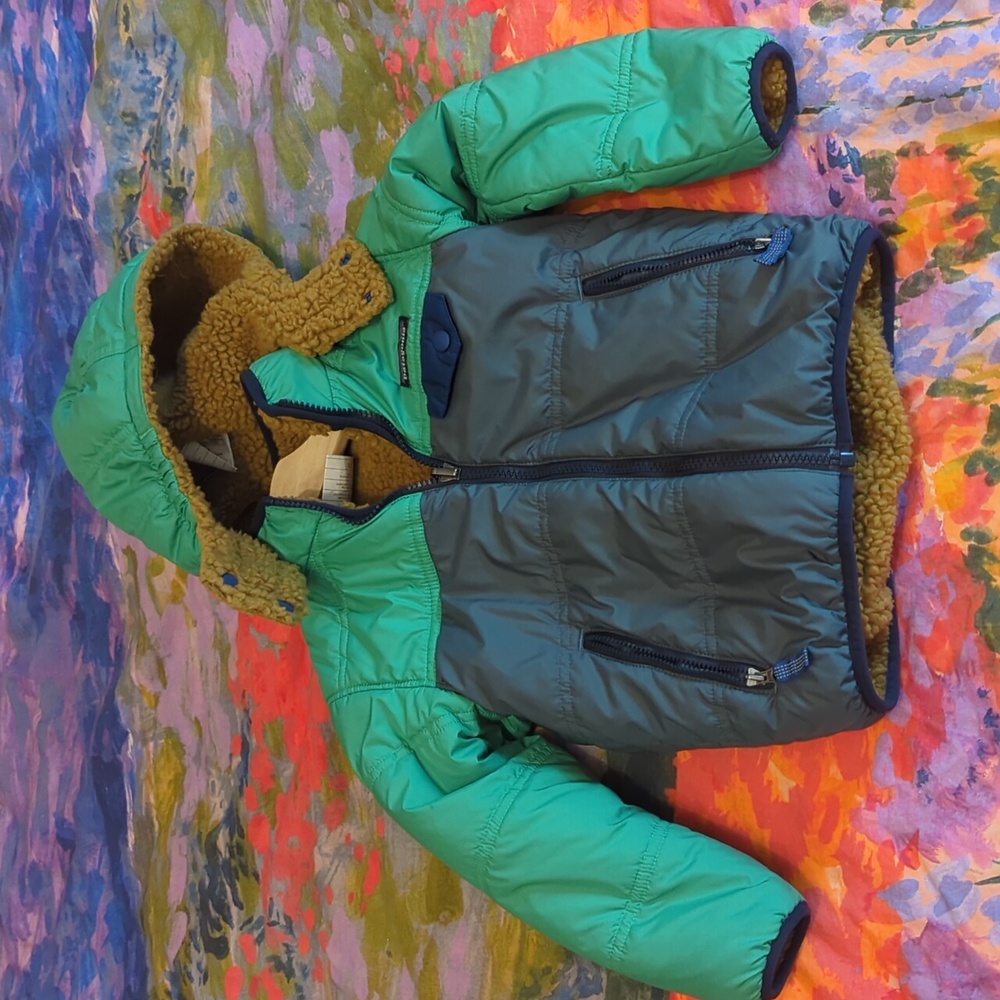 Patagonia reversible tribbles hoody 4T